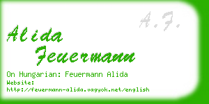 alida feuermann business card